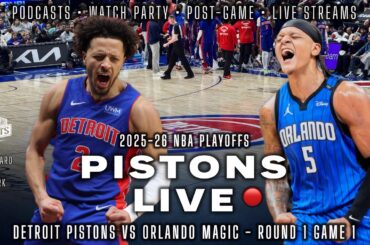 Detroit Pistons vs Orlando Magic LIVE Playoff Watch Party | Woodward Pistons LIVE