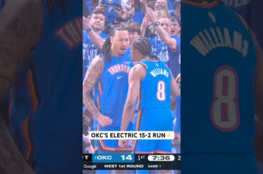 OKC was locked in for the start of Game 1! 🔥