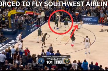 TIMBERWOLVES coaches should be forced to fly southwest airlines on the way back vs. NUGGETS | GAME 1