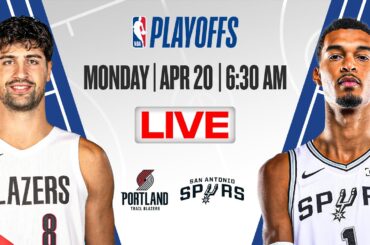 Portland Trail Blazers at San Antonio Spurs | NBA Playoffs | [OFFICIAL LIVE STREAM]
