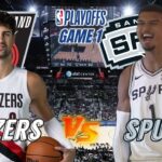 Portland Trail Blazers vs San Antonio Spurs Live Play by Play & Scoreboard