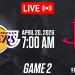 NBA LIVE! Los Angeles Lakers vs Houston Rockets GAME 2 | April 20, 2026 | NBA 2K26 GAMEPLAY