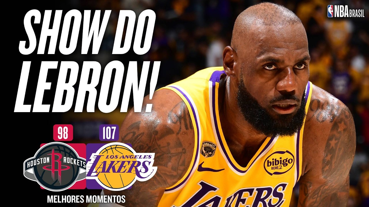 LEBRON tem ATUAÇÃO ESPETACULAR e LAKERS vencem no Jogo 1 dos PLAYOFFS  - Melhores Momentos