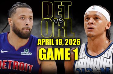 Detroit Pistons vs Orlando Magic Full Game 1 Highlights - April 19, 2026 | NBA Playoffs