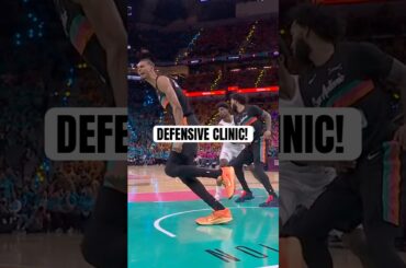 Wemby is everywhere on defense