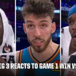 SGA, Chet & J-Dub react to the Thunder's 35-PT Game 1 victory over the Suns ⚡️ | NBA on ESPN