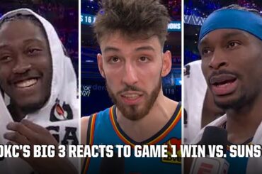 SGA, Chet & J-Dub react to the Thunder's 35-PT Game 1 victory over the Suns ⚡️ | NBA on ESPN