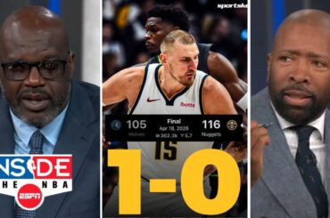 Inside the NBA | Nuggets are a SCARY playoff team! - Shaq on Jokic shines, beating Wolves in Game 1