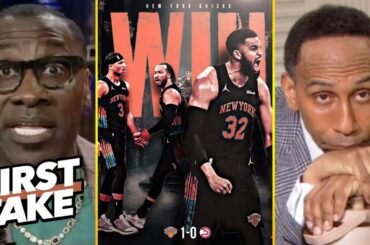 FIRST TAKE | Knicks silenced all doubt! - Shannon ROATs Stephen A. after Brunson beat Hawks in Gm 1