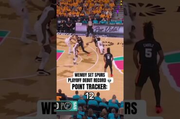 Wemby was amazing in his playoff debut 👽