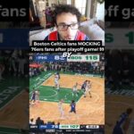 Boston fans chant “we want Boston” to MOCK the Philadelphia fans 😭 Celtics vs 76ers game 1
