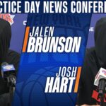 Jalen Brunson, Josh Hart talk Knicks' defensive energy, feeding off MSG crowd in Game 1 victory