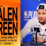 Jalen Green Postgame Media Availability | Phoenix Suns | NBA Playoffs