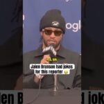 Jalen Brunson’s two-word answer 😅