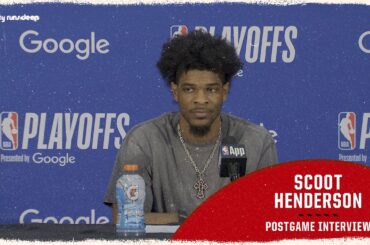 Scoot Henderson Talks His First Playoff Game vs Spurs | Portland Trail Blazers | April 19, 2026