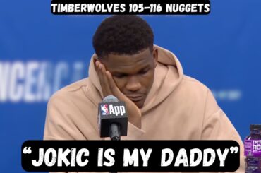 Anthony Edwards ADMITS Jokic is his DADDY - Post Game Interview - Timberwolves vs Nuggets - Game 1