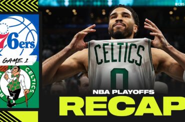 Jaylen Brown, Jayson Tatum score 25+ as Celtics blow out 76ers in Game 1 | 2026 NBA Playoffs