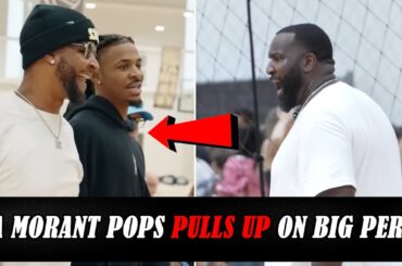 Ja Morant Dad PULLS UP on Kendrick Perkins at Nike EYBL Memphis w/ Crew & Mean Mugs Perk!