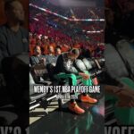 From his 1st NBA game to his 1st NBA Playoff game… 3 years later, the same energy for Wemby!