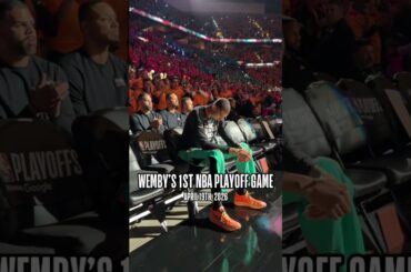 From his 1st NBA game to his 1st NBA Playoff game… 3 years later, the same energy for Wemby!
