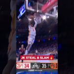 Kuminga with the slam 🔥 #atlantahawks #nba #playoffs