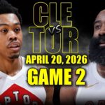 Toronto Raptors vs Cleveland Cavaliers Full Game 2 Highlights - April 20, 2026 | NBA Playoffs