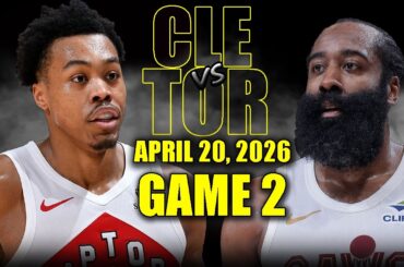 Toronto Raptors vs Cleveland Cavaliers Full Game 2 Highlights - April 20, 2026 | NBA Playoffs