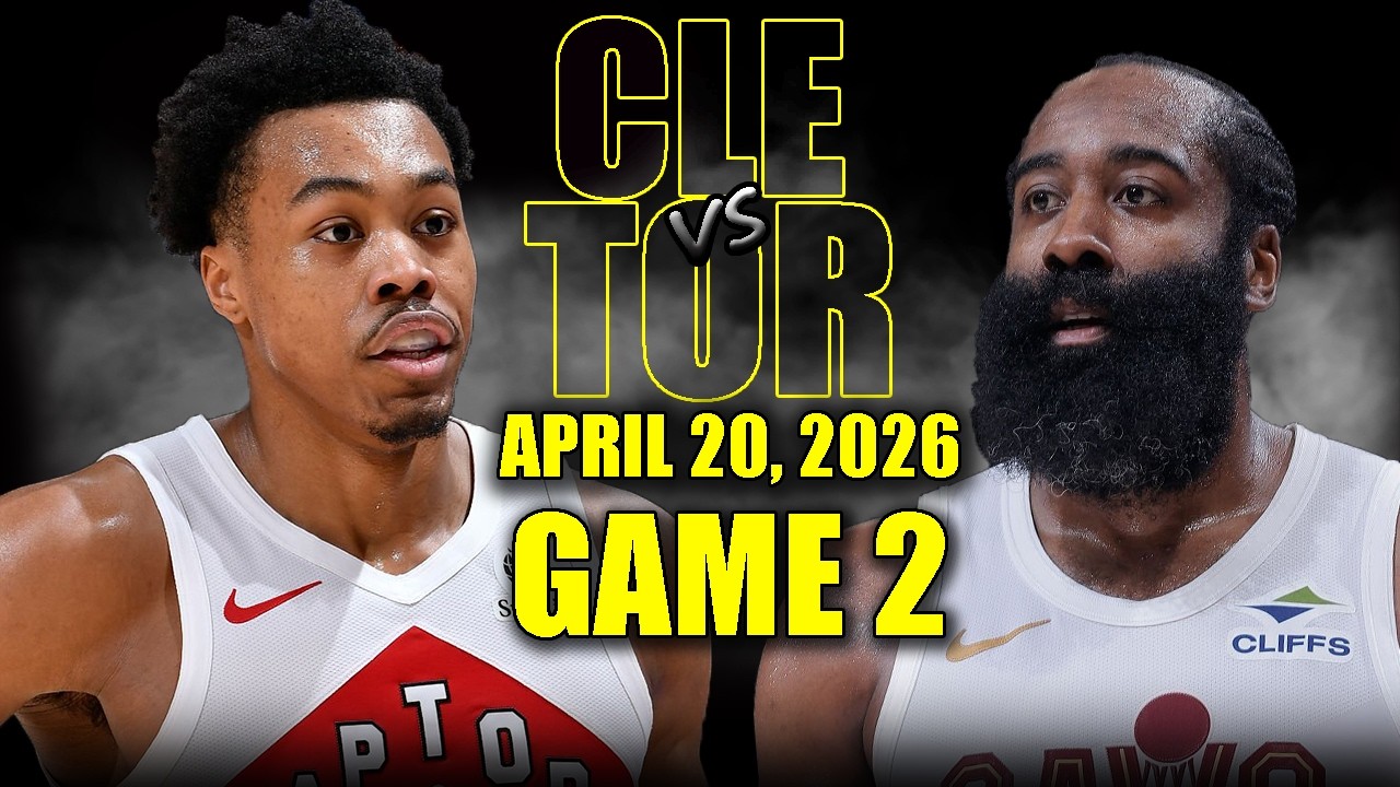 Toronto Raptors vs Cleveland Cavaliers Full Game 2 Highlights - April 20, 2026 | NBA Playoffs