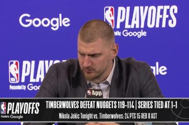 Minnesota Timberwolves vs. Denver Nuggets | Game 2 Postgame Media Availability