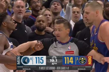 CRAZY ENDING to Nuggets vs Timberwolves Game 2 - Jokic and Gobert POSTERS