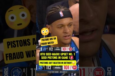 Magic UPSET 1 Seed Pistons in Detroit😳