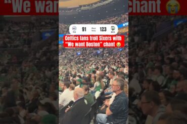 76ers fans got Boston 😅 (via @CelticsCLNS)
