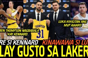 "THOMPSON" Lilipat na ng Lakers magpapatrade / Kennard delikado sa game 2 / Luka pinagkaisahan.....