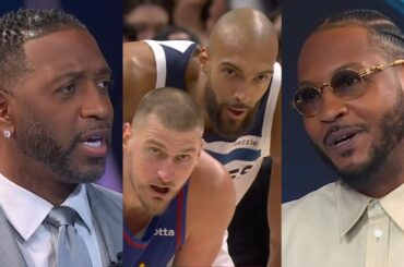 Carmelo, Vince & T-Mac react to Nuggets vs Timberwolves Game 2 and praise Gobert