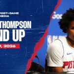 Post-Game Press Conference: Ausar Thompson | Pistons vs. Magic | 04.19.26