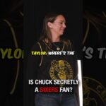 Is Chuck the SECRET Sixers fan?! 👀