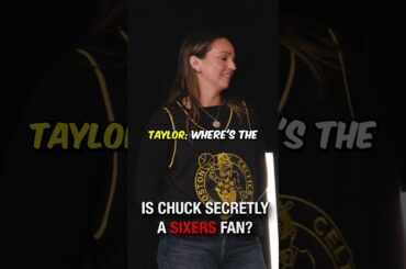 Is Chuck the SECRET Sixers fan?! 👀