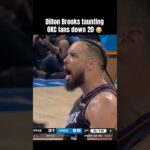 Brooks looked right at OKC fans courtside 👀