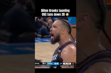 Brooks looked right at OKC fans courtside 👀