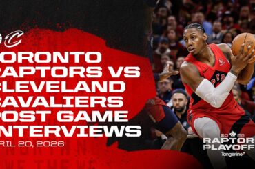 Toronto Raptors Full Media Availability | RD1 GM2 Post Game at Cleveland Cavaliers | April 20, 2026