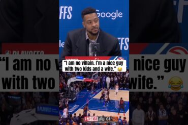 CJ's not trying to be the next Knicks villain 😂