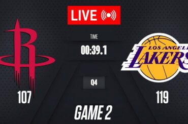 NBA LIVE! Houston Rockets vs Los Angeles Lakers GAME 2 | April 21, 2026 | NBA 2K26 SIMULATION