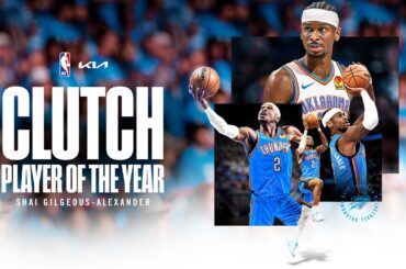 SGA wins 2025-26 Kia NBA Clutch Player of the Year 👏 | OKC Thunder