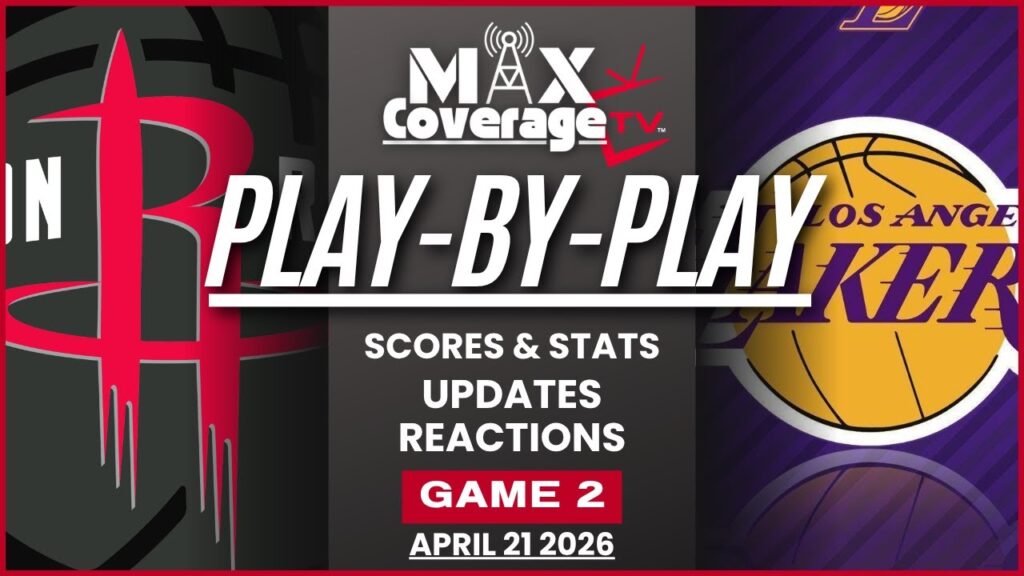 🔴LIVE – Houston Rockets vs Los Angeles Lakers – Play-By-Play & Reactions (4/21/26)