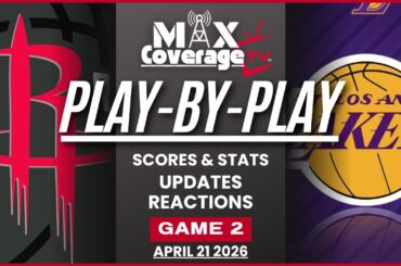🔴LIVE - Houston Rockets vs Los Angeles Lakers - Play-By-Play & Reactions (4/21/26)