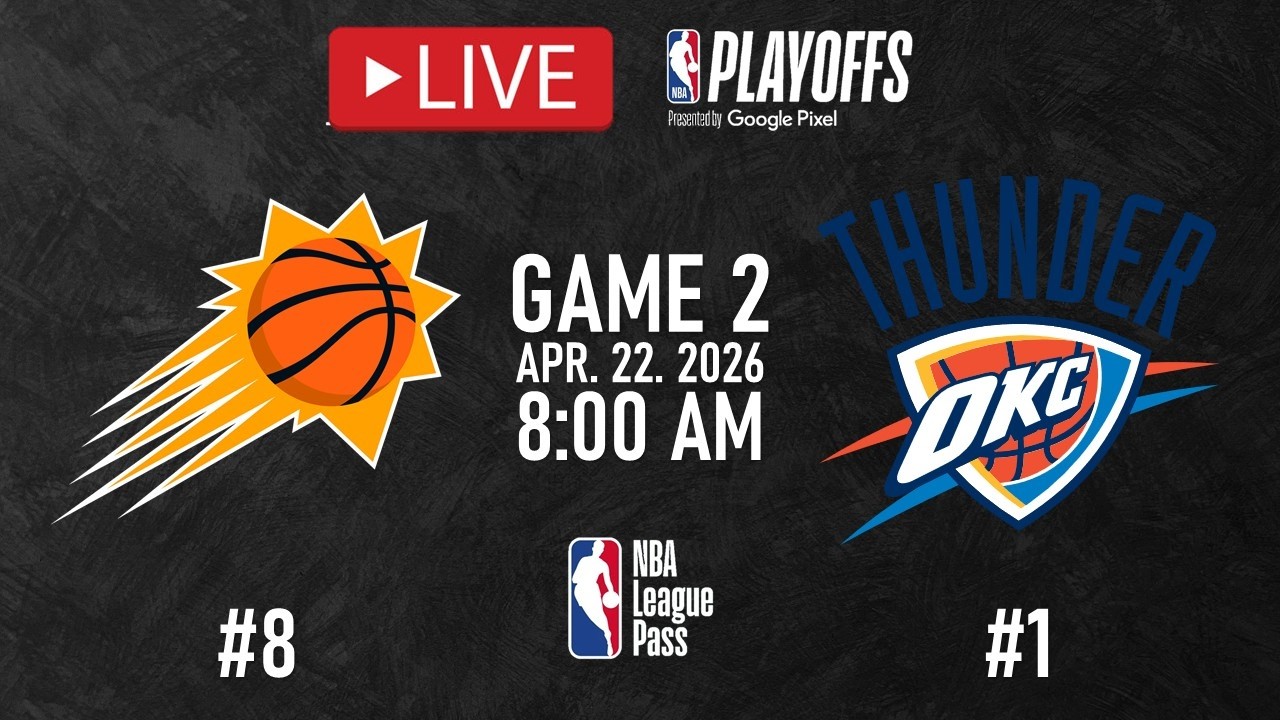 NBA LIVE! Oklahoma City Thunder vs Phoenix Suns LIVE FULL GAME 2 | NBA PLAYOFFS | Apr. 22, 2026