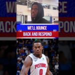 What the Pistons LEARNED For Game 2! | #NBA #Shorts #Sports #basketball