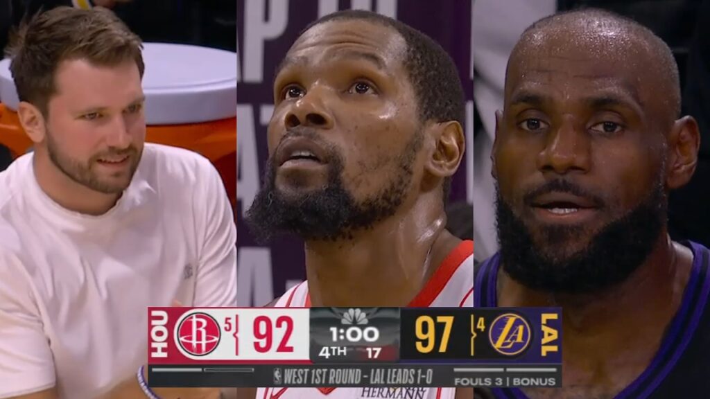 FINAL MINUTE to Los Angeles Lakers vs Houston Rockets Game 2