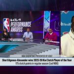 The Moment Shai was Announced as the NBA’s KIA Clutch Player of the Year 🏆 | OKC Thunder