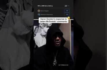 Jaden McDaniels called the entire Nuggets team bad defenders 👀 #nuggets #timberwolves #nba